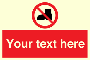 Custom No outdoor footwear